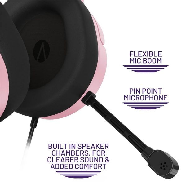 Stealth PANTHER Gaming Headset PS4 PS5 XBOX Switch & PC - Blush - Image 6