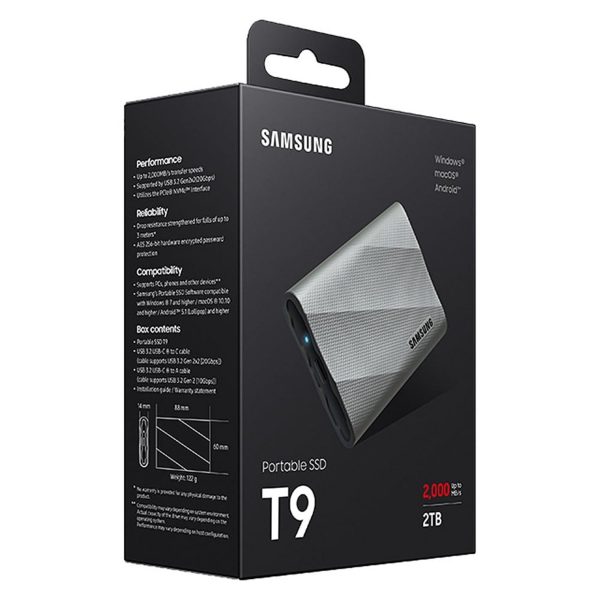 Samsung T9 USB 3.2 Gen 2x2 2TB Grey - Image 10