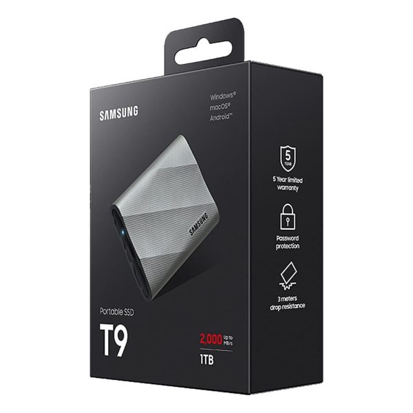 Samsung T9 USB 3.2 Gen 2x2 1TB Grey - Image 7