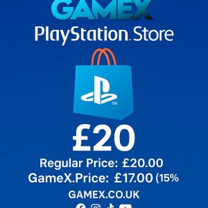 GAMEX PlayStation Store £17 Digital Voucher