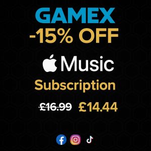 GAMEX Apple Music Subscription