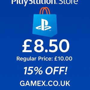 GAMEX PlayStation Store £8.50 Digital Voucher