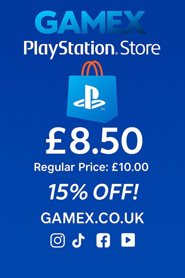 GAMEX PlayStation Store £8.50 Digital Voucher