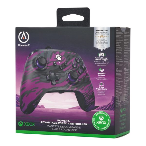 PowerA Advantage Wired Controller for Xbox Series X & S - Purple Camo - Image 8