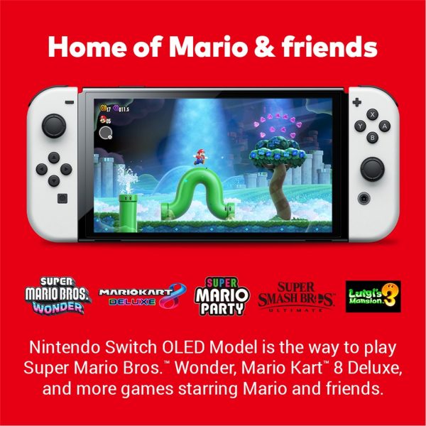 Nintendo Switch - White (OLED Model) - Image 8