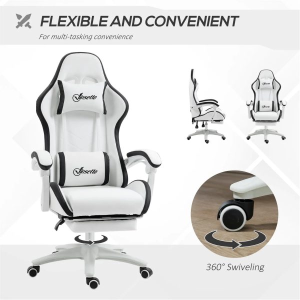 HOMCOM Gaming Vinsetto Computer Gaming Chair - PU Leather - Image 26