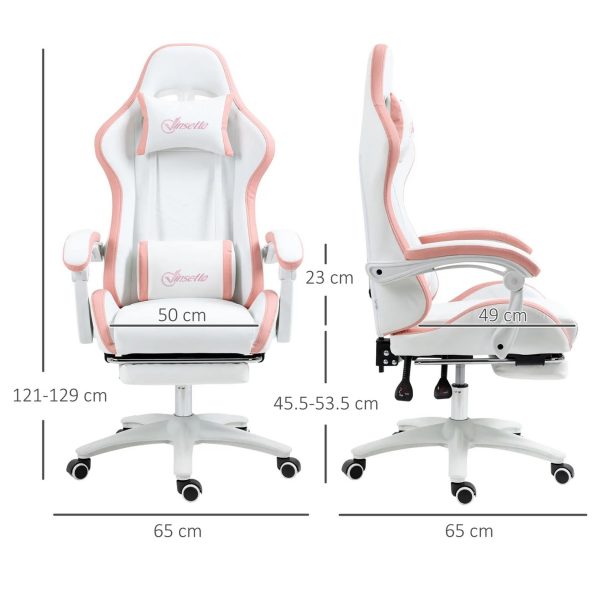 HOMCOM Gaming Vinsetto Computer Gaming Chair - PU Leather - Image 19
