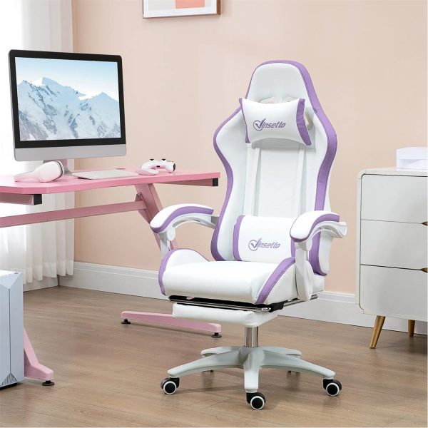 HOMCOM Gaming Vinsetto Computer Gaming Chair - PU Leather - Image 10