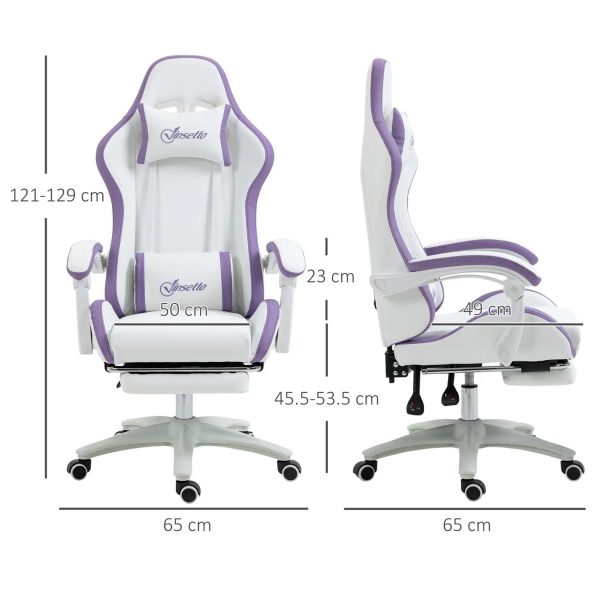 HOMCOM Gaming Vinsetto Computer Gaming Chair - PU Leather - Image 9