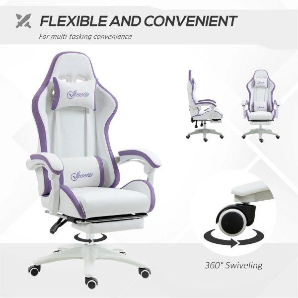 HOMCOM Gaming Vinsetto Computer Gaming Chair - PU Leather - Image 6