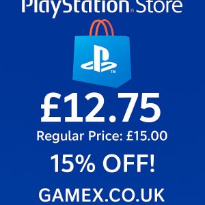 GAMEX PlayStation Store £12.75 Digital Voucher