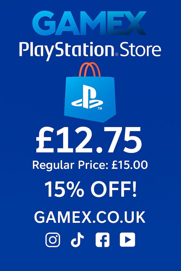 GAMEX PlayStation Store £12.75 Digital Voucher