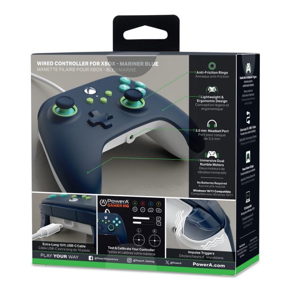 PowerA Wired Controller for Xbox Series X|S - Mariner Blue - Image 2