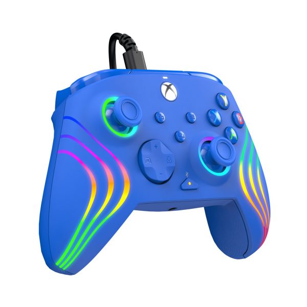 PDP Afterglow Wave Wired Xbox Controller - Blue - Image 4
