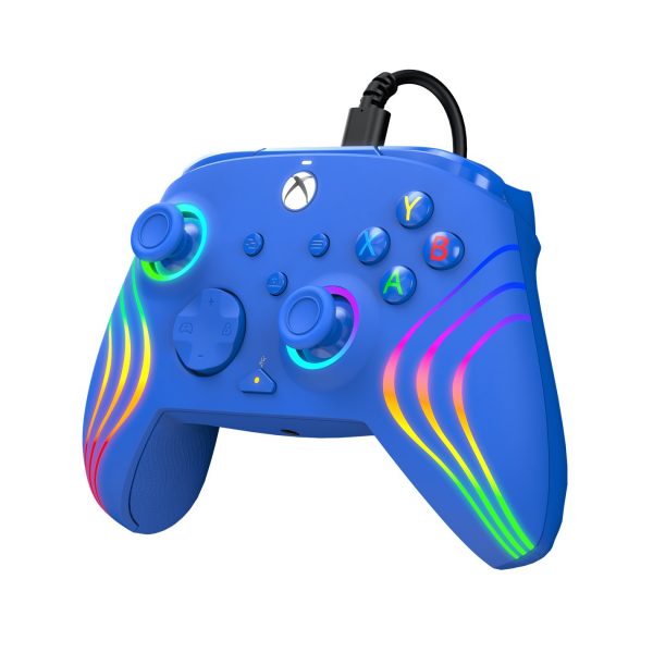 PDP Afterglow Wave Wired Xbox Controller - Blue - Image 3