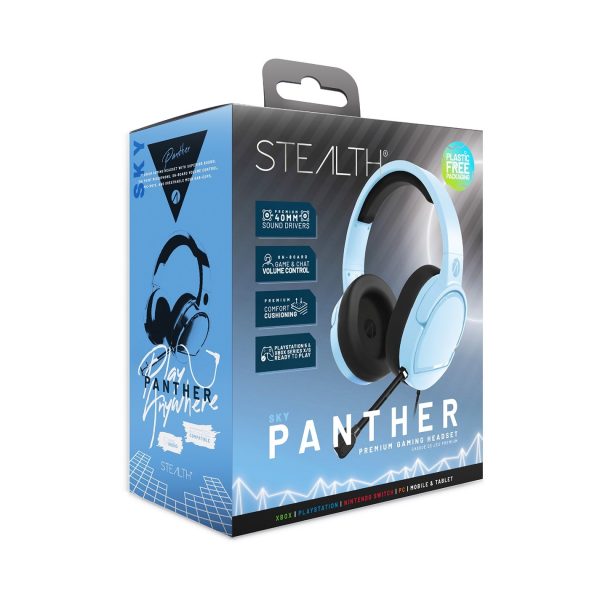 Stealth PANTHER Gaming Headset PS4 PS5 XBOX Switch & PC - Sky - Image 9