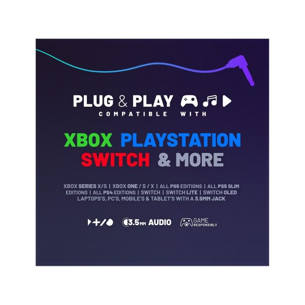 Stealth PANTHER Gaming Headset PS4 PS5 XBOX Switch & PC - Sky - Image 7