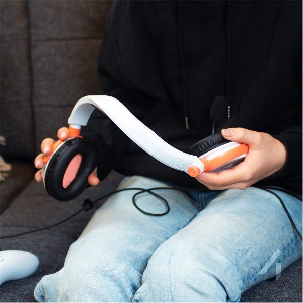 Stealth C6-100 Burst Gaming Headset PS4 PS5 XBOX Switch & PC - Peach & White - Image 3
