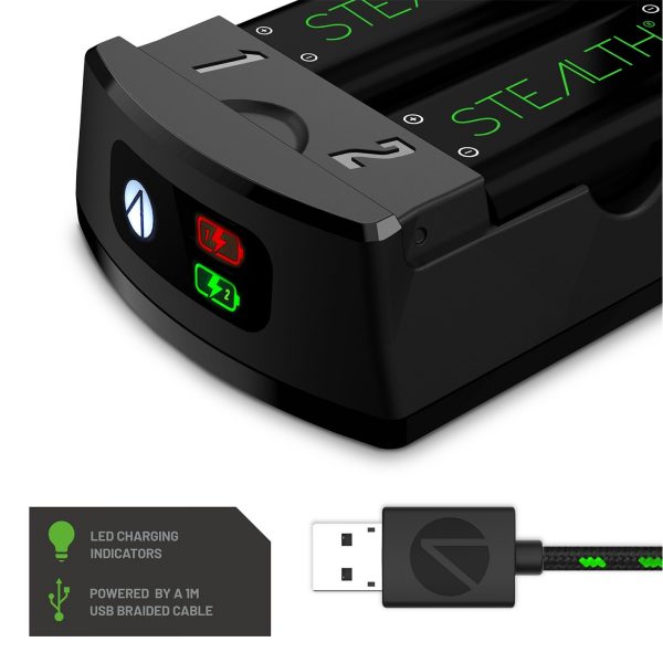 Stealth High Capacity Rechargeable Battery Twin Pack - black - Image 4