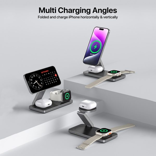 3 in 1 Foldable Wireless Charger - Image 2