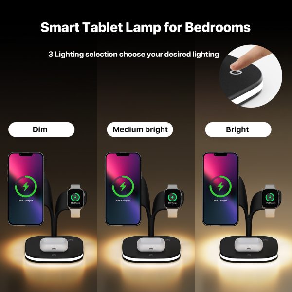 Magsafe Wireless charger foldable with LED Lamp - Image 3
