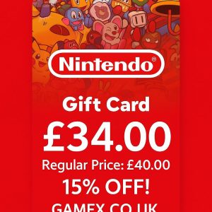 GAMEX Nintendo Gift Card £34