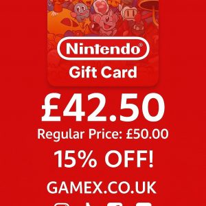 GAMEX Nintendo Gift Card £42.50
