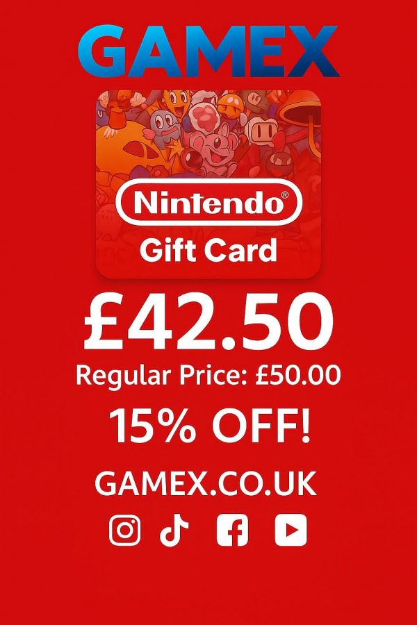 GAMEX Nintendo Gift Card £42.50