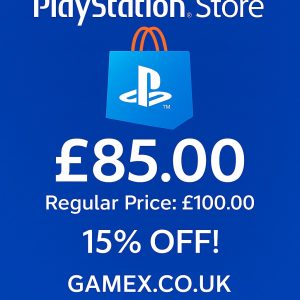 GAMEX PlayStation Store £85 Digital Voucher