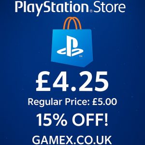 GAMEX PlayStation Store £4.25 Digital Voucher