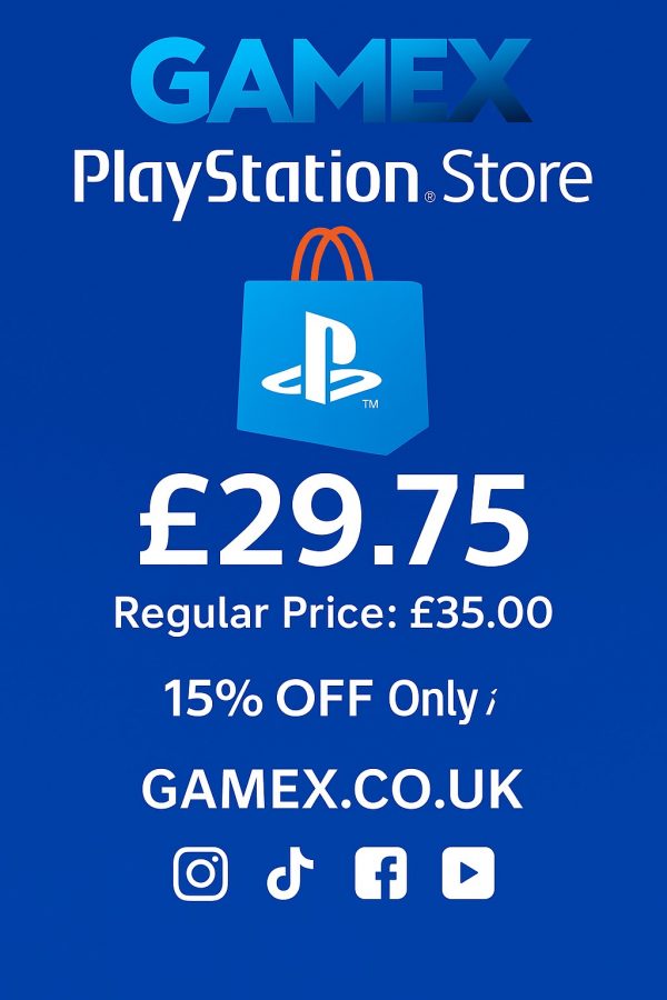 GAMEX PlayStation Store £29.75 Digital Voucher