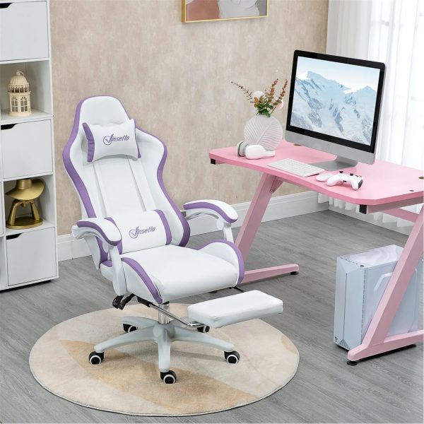 HOMCOM Gaming Vinsetto Computer Gaming Chair - PU Leather - Image 3